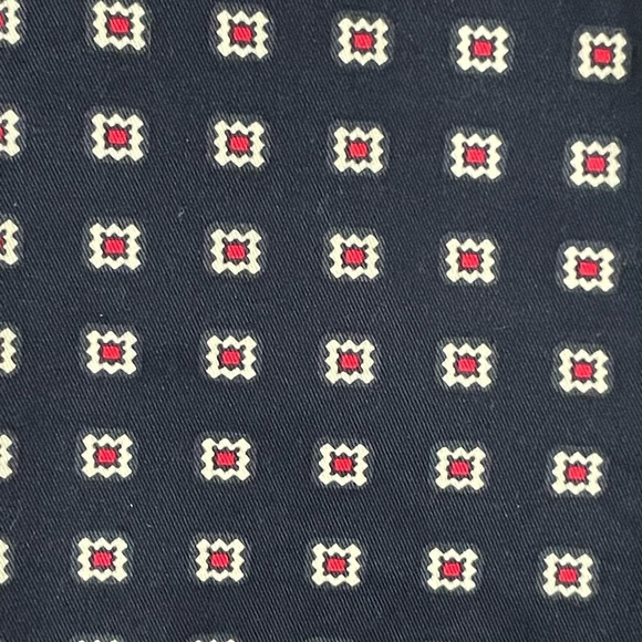 GAP Slim Cropped Navy and With White & Red Blocks Cropped Pants, NWOT Sz 0 - Picture 3 of 11